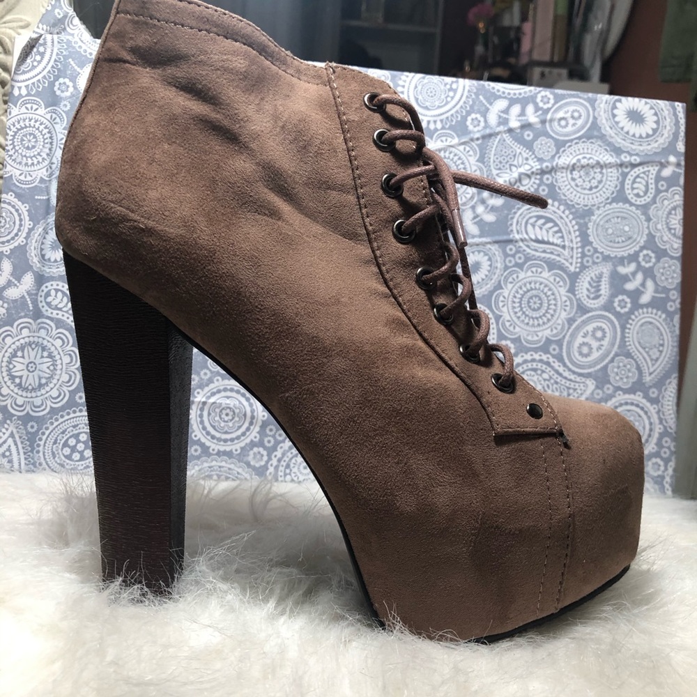Brown booties